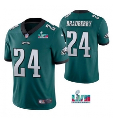 Men Women Youth Toddler Philadelphia Eagles 24 James Bradberry Green Super Bowl LVII Vapor Untouchable Limited Stitched Jersey