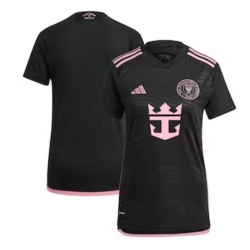 Women's Inter Miami CF adidas Black 2024 La Noche Replica Jersey