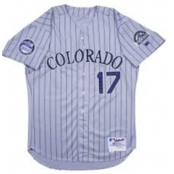 Toddler Helton Purple pinstripe Stitched Jersey