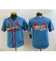 Youth St Louis Cardinals Team Big Logo Blue Cool Base Stitched Baseball Jerseys Youth St Louis Cardinals Team Big Logo Blue Cool Base Stitched Baseball Jerseys