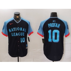 Men National League 10 Jurickson Profar Navy 2024 All Star Limited Stitched Baseball Jersey 5