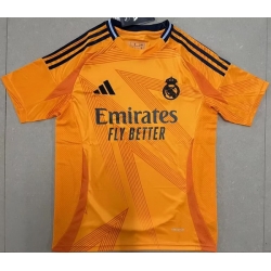 Men 2024 2025 Soccer Jersey Real Madrid CF Orange