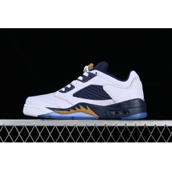 AIR JORDAN 5 LOW DUNK FROM ABOVE WHITE BLUE 819171 135