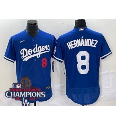 Women Nike Los Angeles Dodgers Clayton Kershaw #22 Gray Flex Base 2024 World Series Champions Stitched MLB Jersey