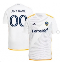 Mens LA Galaxy adidas White 2024 Angeleno Kit Replica Custom Jersey Mens LA Galaxy adidas White 2024 Angeleno Kit Replica Custom Jersey