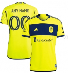 Mens Nashville SC adidas Yellow 2024 The 615 Kit Authentic Custom Jersey