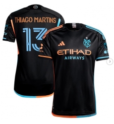Men's New York City FC Thiago Martins adidas Black 2024 24 7 Kit Authentic Player Jersey Men's New York City FC Thiago Martins adidas Black 2024 24 7 Kit Authentic Player Jersey