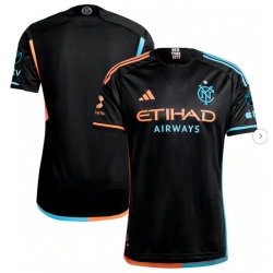 Men's New York City FC adidas Black 2024 24 7 Kit Authentic Jersey