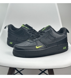 Men Nike Air Force One Black Green Logo Shoes Men Nike Air Force One Black Green Logo Shoes