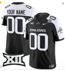 Custom Iowa State Cyclones Jersey Black White Custom Iowa State Cyclones Jersey Black White