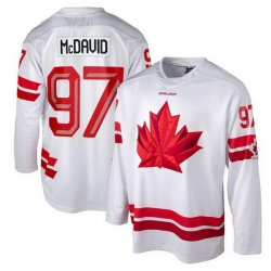 Men Canada Hockey 97 Connor McDavid White 2026 Stitched Hockey Jersey