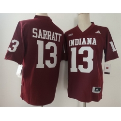 Men Indiana Hoosiers 13 Elijah Sarratt Red Stitched Basketball Jersey