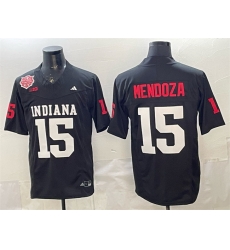 Men Indiana Hoosiers 15 Fernando Mendoza Black F U S E 2025 National Champions Patch Stitched Football Jersey Men Indiana Hoosiers 15 Fernando Mendoza Black F U S E 2025 National Champions Patch Stitched Football Jersey