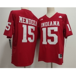 Men Indiana Hoosiers  15 Fernando Mendoza Red 2026 Stitched Basketball Jersey