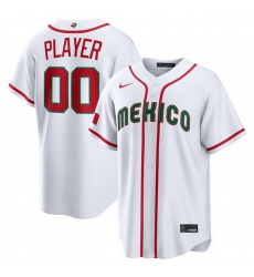 Men Mexico Baseball ACTIVE PLAYER Custom White 2026 World Baseball Classic Home Stadium Stitched Jersey