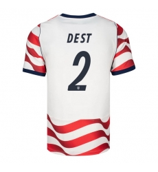USA 2026 FIFA World Cup Soccer White Jersey Set ( Have Shorts ) Sergino Dest #2