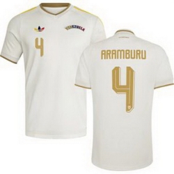 Men 4 Venezuela Jon Aramburu Away Replica Jersey   2