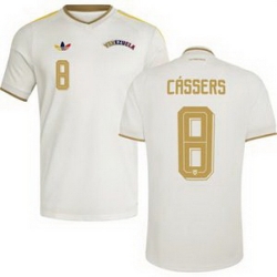 Men 8 Venezuela Cristian Casseres Jr. Away Replica Jersey   2