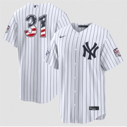 Men New York Yankees  31 Cam Schlittler White 2026 All Star Edition Stars   Stripes Stadium Pick A Player Stitched Baseball Jersey