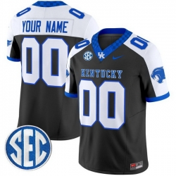 Custom Men Kentucky Wildcats Alternate Black Vapor Limited Stitched Jersey