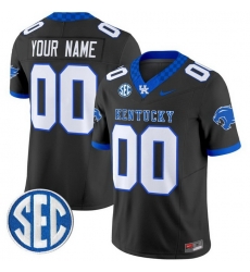 Custom Men Kentucky Wildcats Black Vapor Limited Stitched Jersey Custom Men Kentucky Wildcats Black Vapor Limited Stitched Jersey