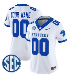 Custom Women Kentucky Wildcats White Vapor Limited Stitched Jersey Custom Women Kentucky Wildcats White Vapor Limited Stitched Jersey