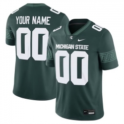 Men Michigan State Spartans ACTIVE PLAYER Custom Green Vapor Limited Stitched Football Jersey