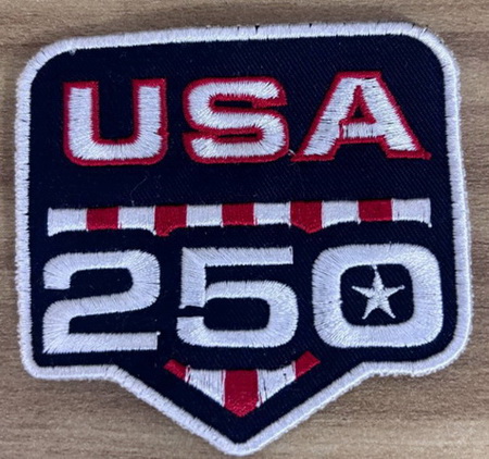 Men Washington Commanders USA 250 Anniversary Patch Biaog